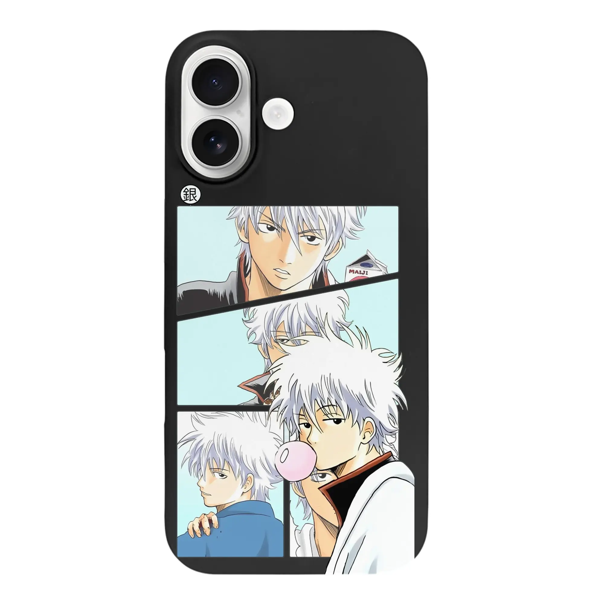 銀魂 グッズ 坂田 銀時 - iPhone 17 シリーズ シリコンケース 薄型 耐衝撃 指紋防止 ソフトタッチカバー 精密フィット 傷防止 保護ケース iPhone 17/17 Air/17 Pro/17 Pro Max 対応